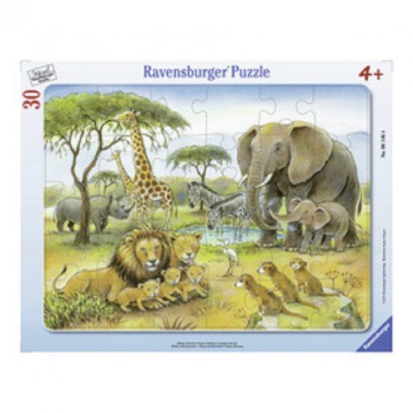 Puzzle 30 db - Afrikai állatvilág