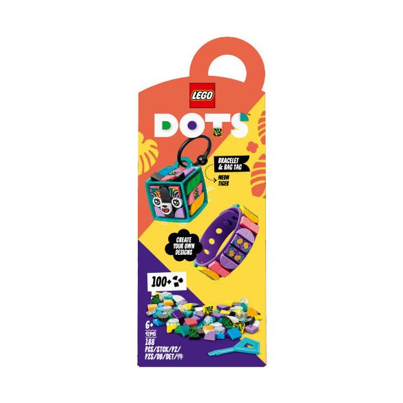 Lego Dots - Neontigris karkötő és táskadísz - 41945