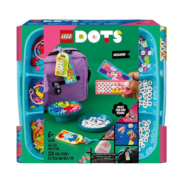 Lego Dots - Táskadísz óriáscsomag - Üzenetküldés - 41949