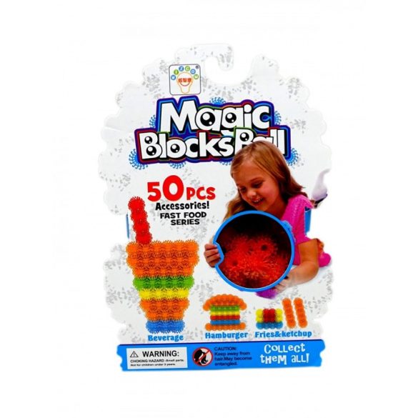 Magic Blocks Ball piros színben 50db-os