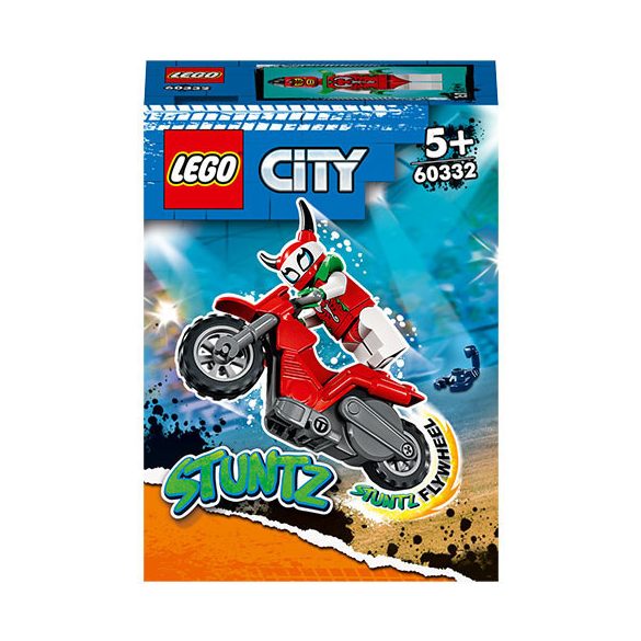 Lego City - Stuntz Vakmerő skorpió kaszkadőr motorkerékpár - 60332