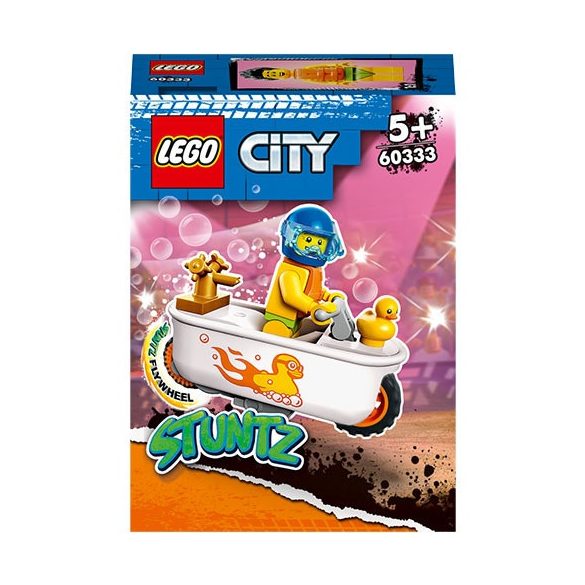 LEGO City - Fürdőkádas kaszkadőr motorkerékpár - 60333